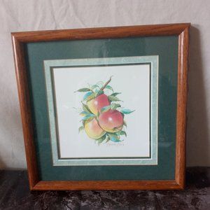 Herman Fox Signed Apple Print